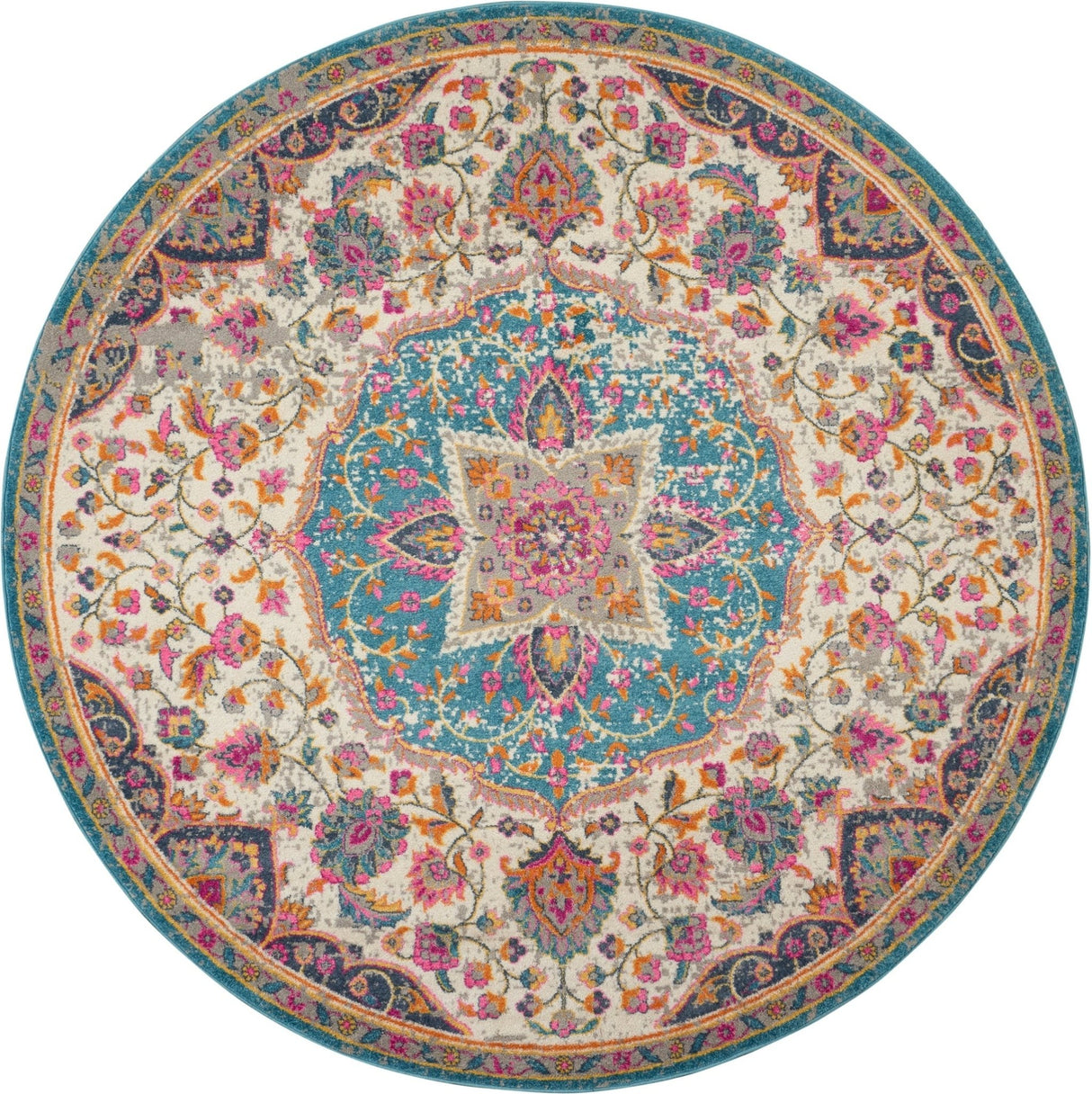 Nourison Passion Psn22 Ivory/Multi Rugs - Nourison - 99446717665
