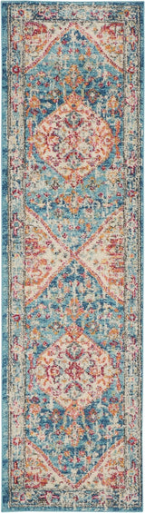 Nourison Passion Psn23 Ivory/Light Blue Rugs - Nourison - 99446734884