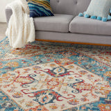 Nourison Passion Psn23 Ivory/Light Blue Rugs - Nourison - 99446809230