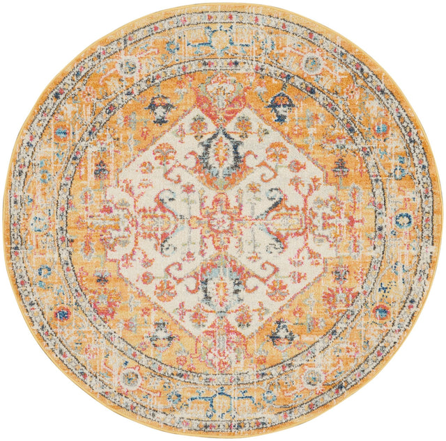 Nourison Passion Psn23 Ivory/Yellow Rugs - Nourison - 99446809278