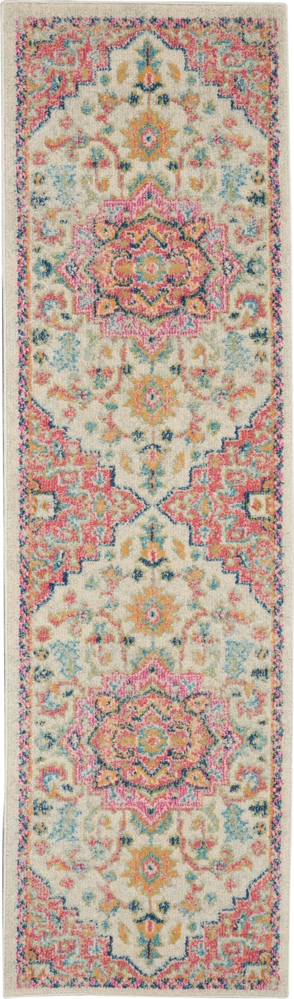 Nourison Passion Psn25 Ivory/Pink Rugs - Nourison - 99446748096