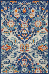Nourison Passion Psn31 Blue/Multicolor Rugs - Nourison - 99446766458