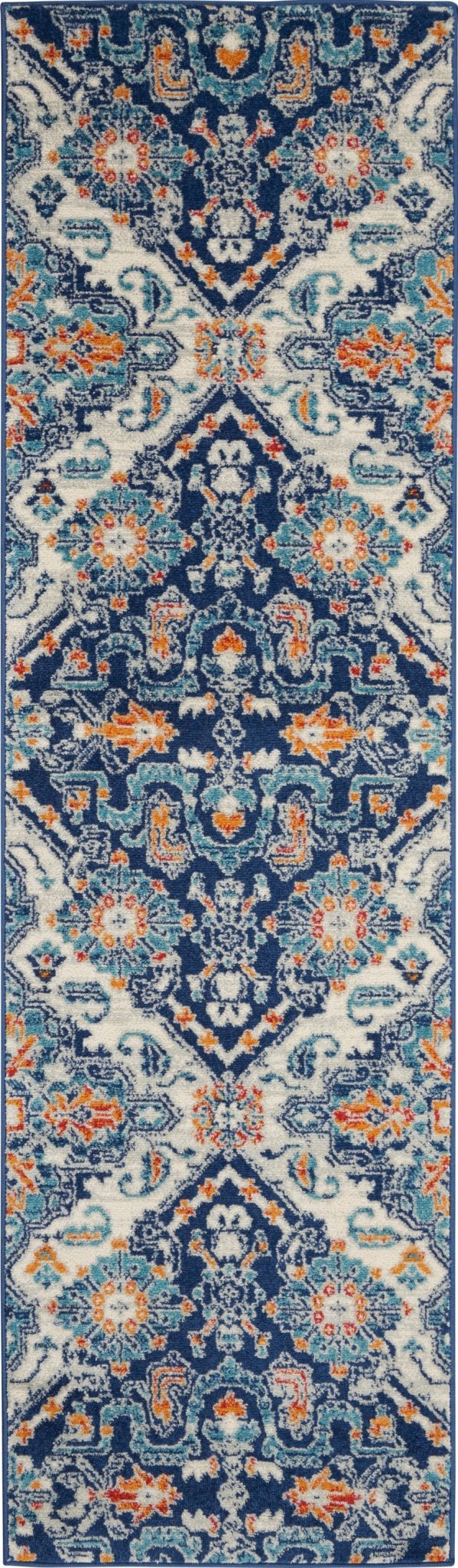 Nourison Passion Psn31 Blue/Multicolor Rugs - Nourison - 99446766465