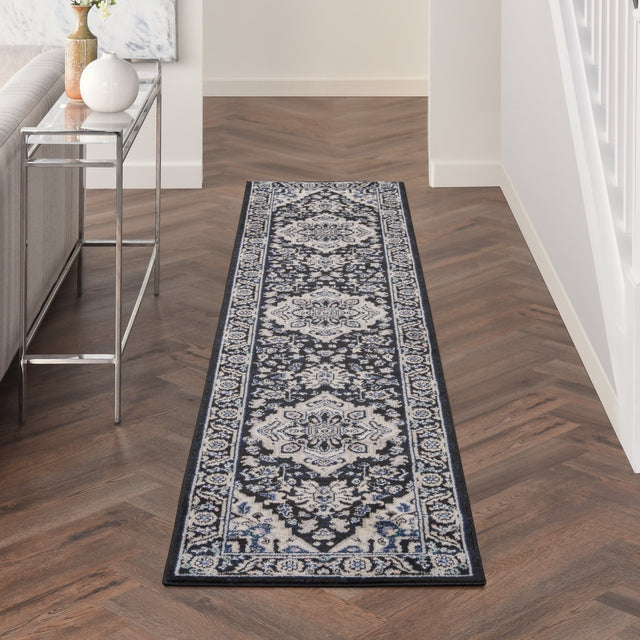 Nourison Passion Psn33 Black Ivory Rug - Nourison - 99446018908