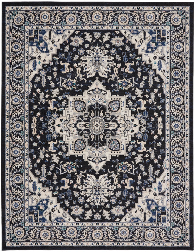 Nourison Passion Psn33 Black Ivory Rug - Nourison - 99446018908