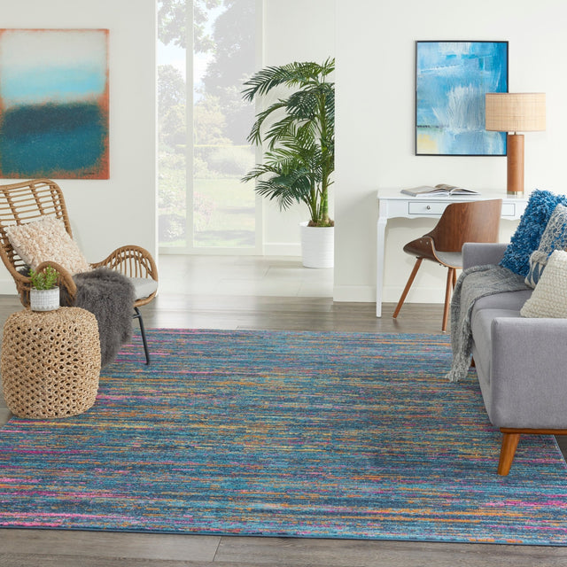 Nourison Passion Psn35 Blue/Multicolor Rugs - Nourison - 99446780126