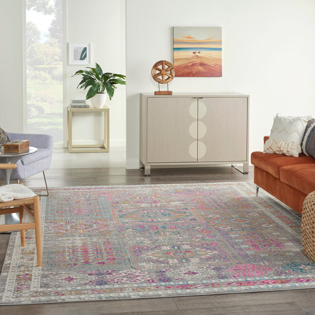 Nourison Passion Psn37 Grey/Multi Rugs - Nourison - 99446780676