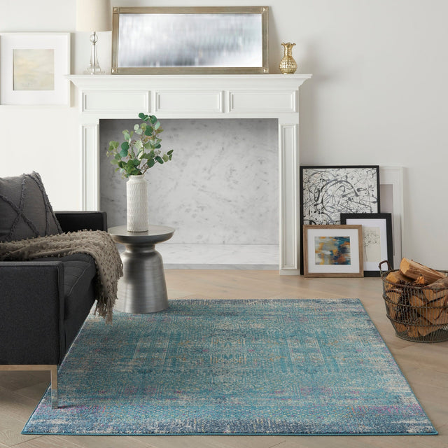 Nourison Passion Psn38 Blue Rugs - Nourison - 99446780775