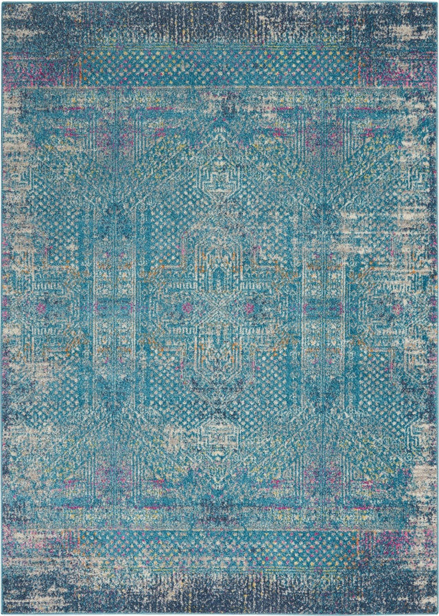 Nourison Passion Psn38 Blue Rugs - Nourison - 99446780775