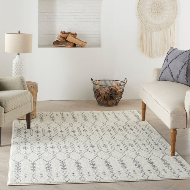 Nourison Passion Psn40 Ivory/Grey Rugs - Nourison - 99446793287