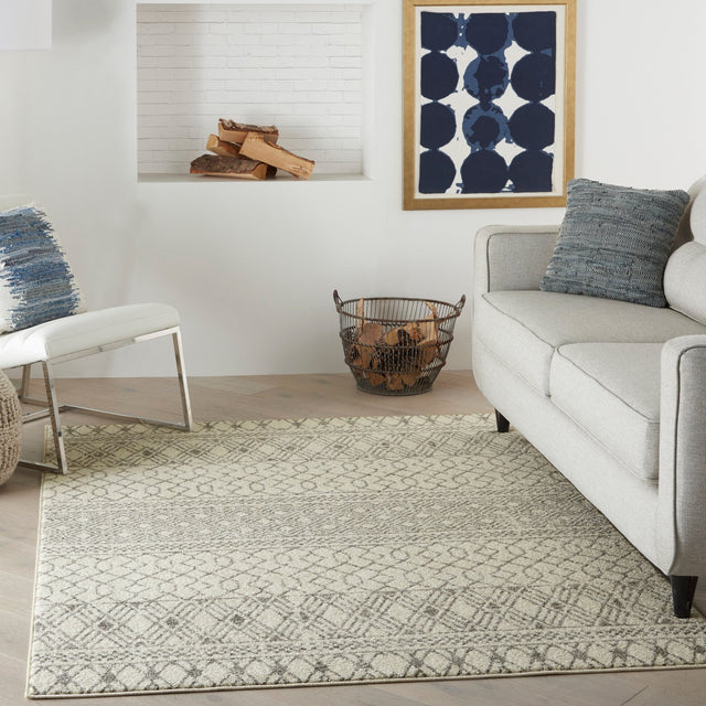 Nourison Passion Psn43 Ivory/Grey Rugs - Nourison - 99446793560