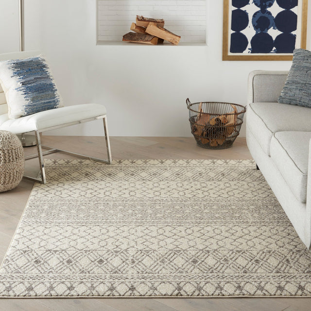 Nourison Passion Psn43 Ivory/Grey Rugs - Nourison - 99446793645