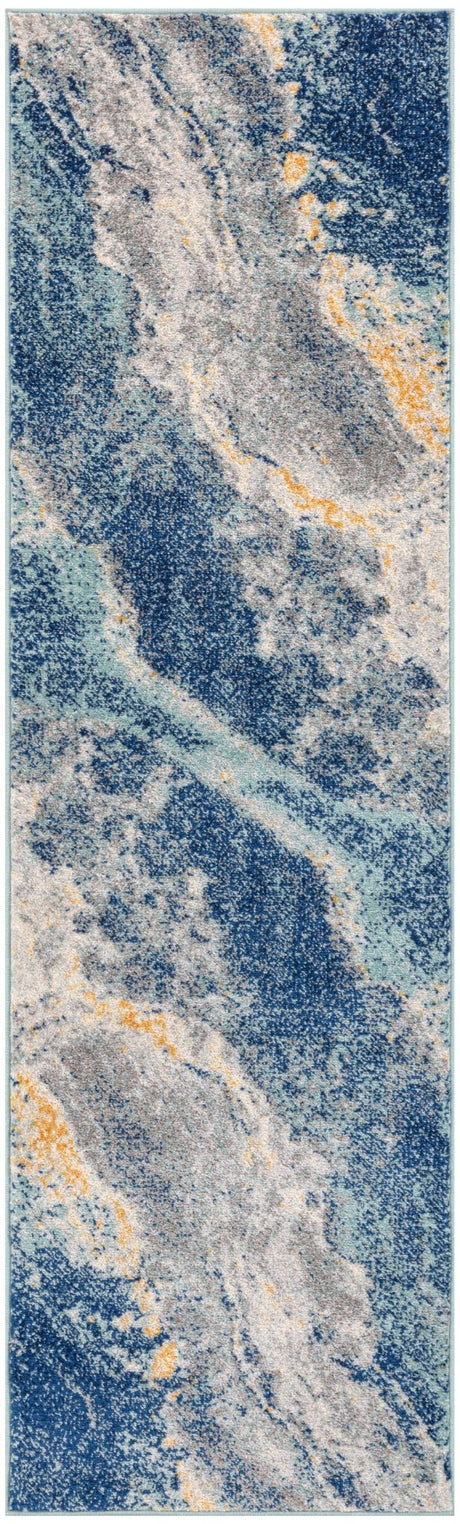 Nourison Passion Psn51 Blue Multicolor Rug - Nourison - 99446968159