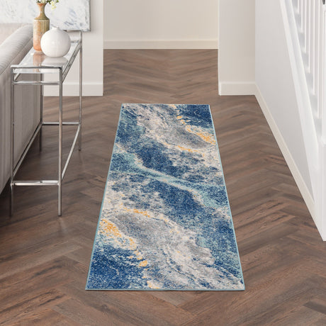 Nourison Passion Psn51 Blue Multicolor Rug - Nourison - 99446968210