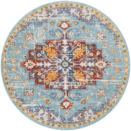 Nourison Passion Psn52 Aqua Multicolor Rug - Nourison - 99446968418