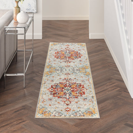 Nourison Passion Psn52 Grey Multicolor Rug - Nourison - 99446968500