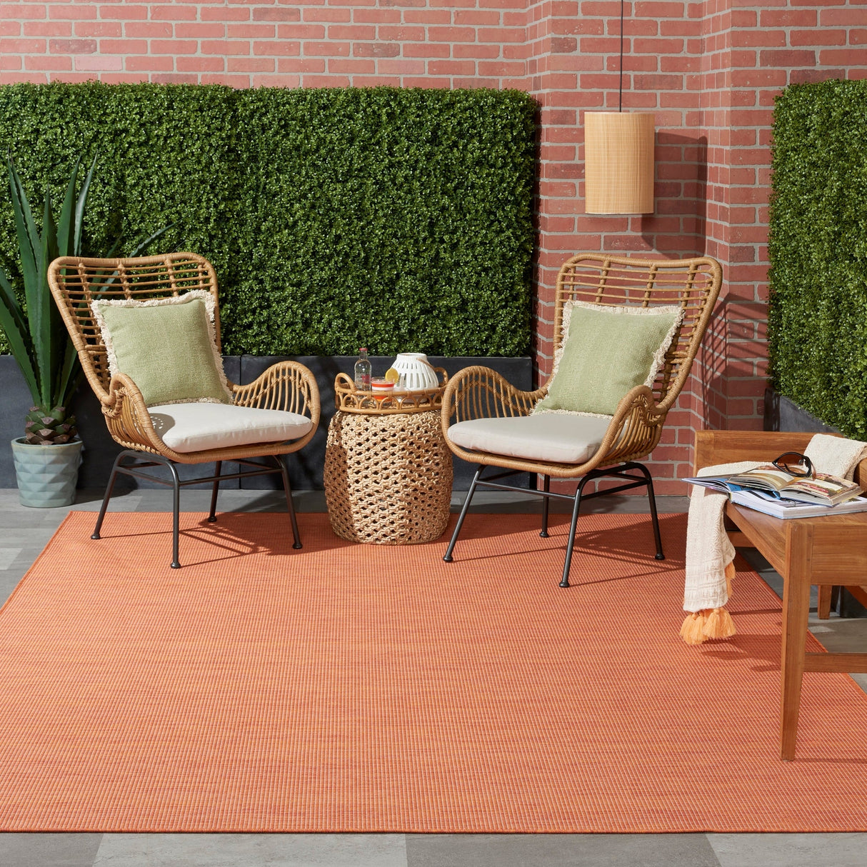 Nourison Positano Pos01 Terracotta Rugs - Nourison - 99446791924