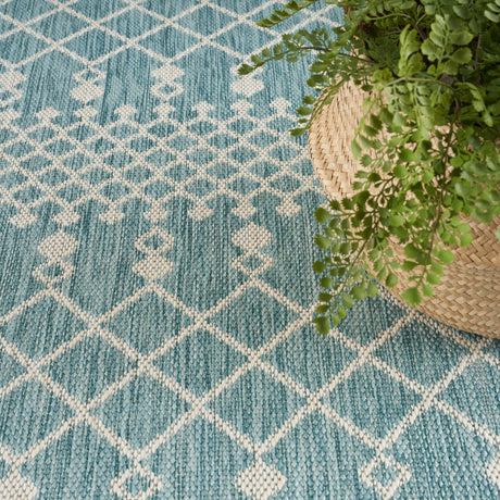 Nourison Positano Pos02 Aqua Rug - Nourison - 99446902498