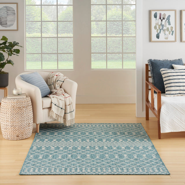 Nourison Positano Pos02 Aqua Rug - Nourison - 99446902498