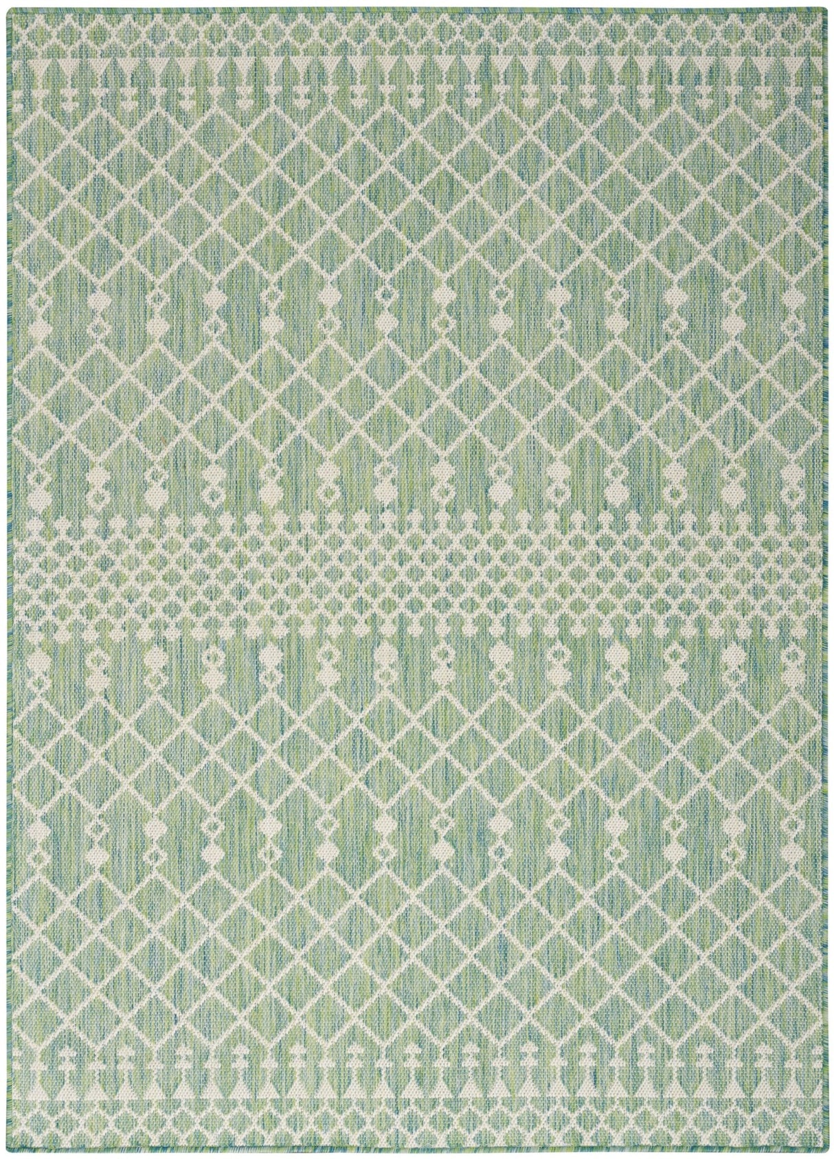 Nourison Positano Pos02 Blue Green Rug - Nourison - 99446902672