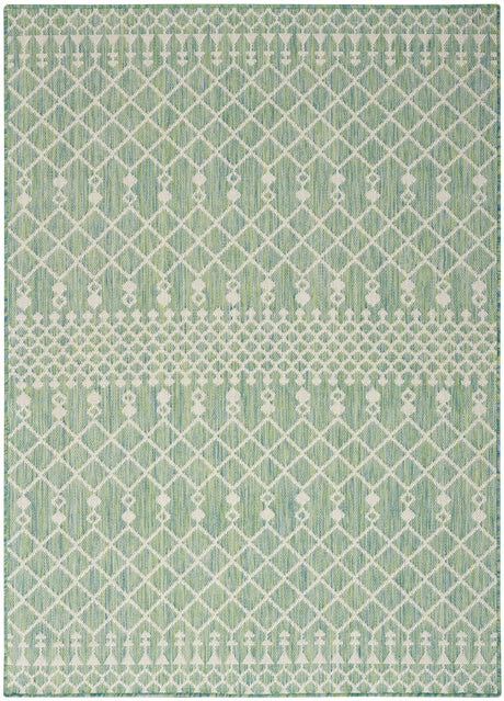 Nourison Positano Pos02 Blue Green Rug - Nourison - 99446902672