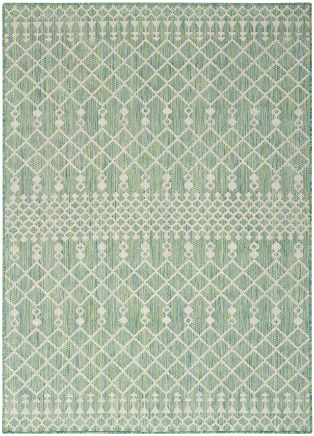 Nourison Positano Pos02 Blue Green Rug - Nourison - 99446902672