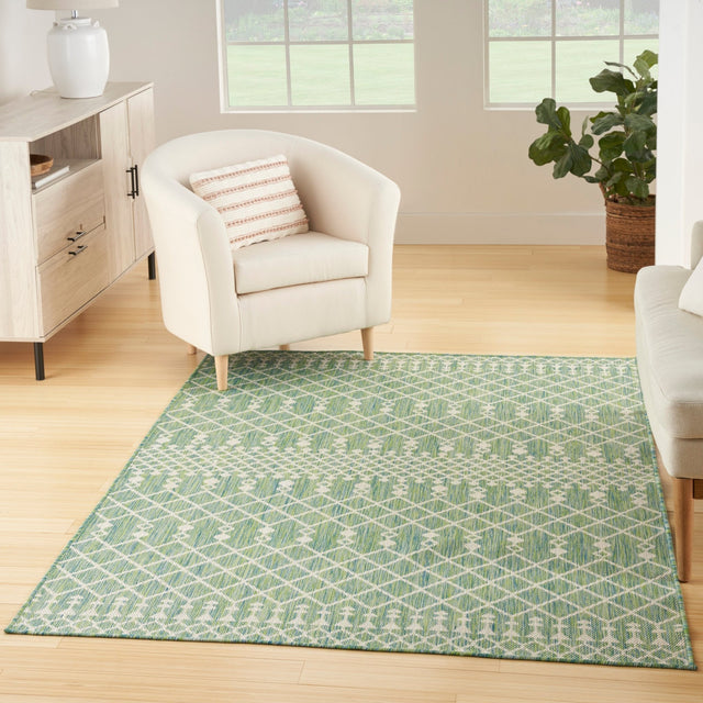 Nourison Positano Pos02 Blue Green Rug - Nourison - 99446902672