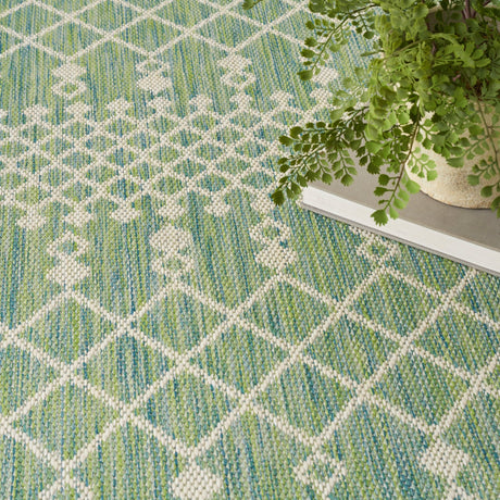 Nourison Positano Pos02 Blue Green Rug - Nourison - 99446902672