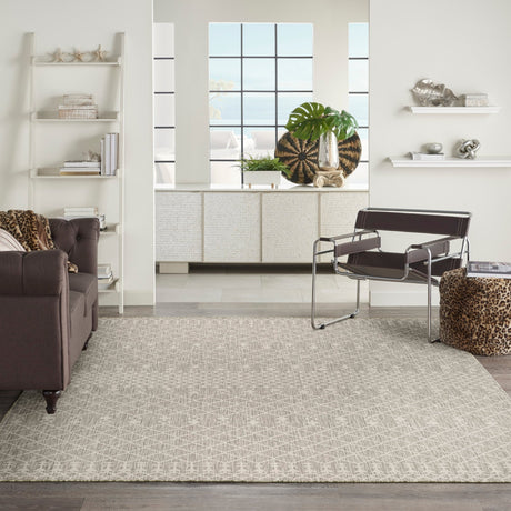 Nourison Positano Pos02 Light Grey Rug - Nourison - 99446902801