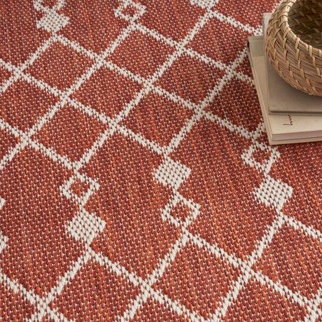 Nourison Positano Pos02 Terracotta Rug - Nourison - 99446902986