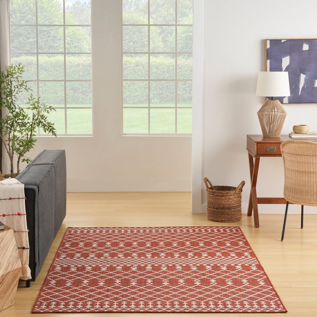 Nourison Positano Pos02 Terracotta Rug - Nourison - 99446902986