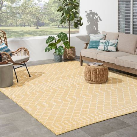 Nourison Positano Pos02 Yellow Rug - Nourison - 99446903112