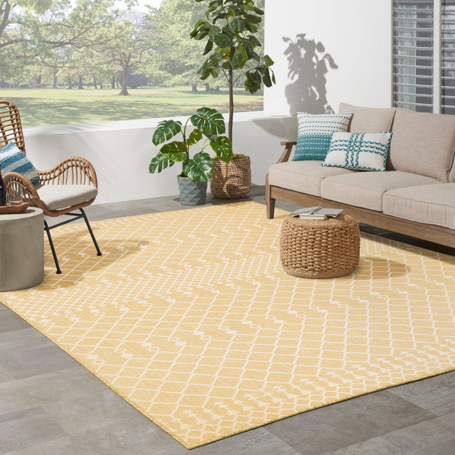 Nourison Positano Pos02 Yellow Rug - Nourison - 99446903112