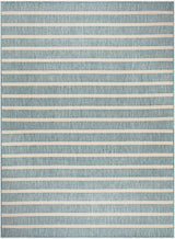 Nourison Positano Pos03 Aqua Ivory Rug - Nourison - 99446903174