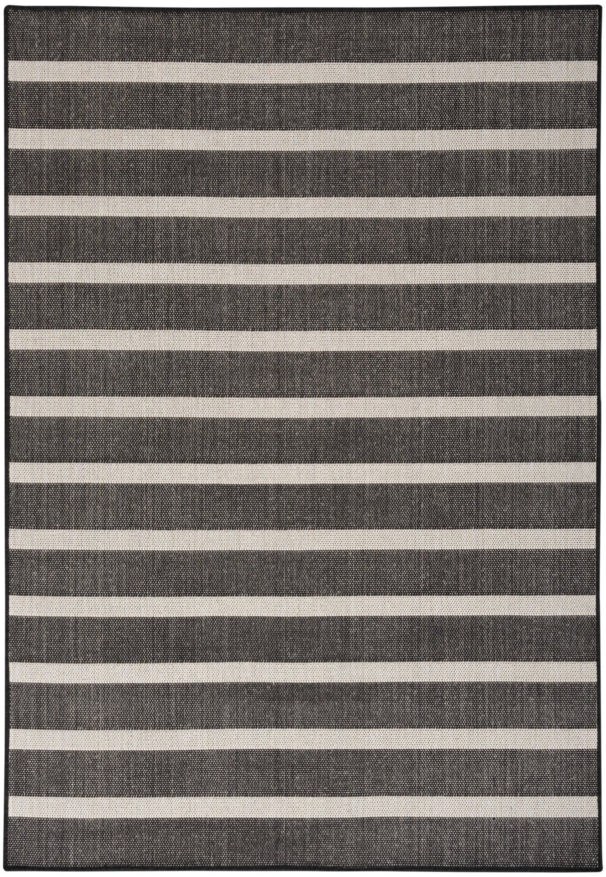 Nourison Positano Pos03 Black Ivory Rug - Nourison - 99446903303