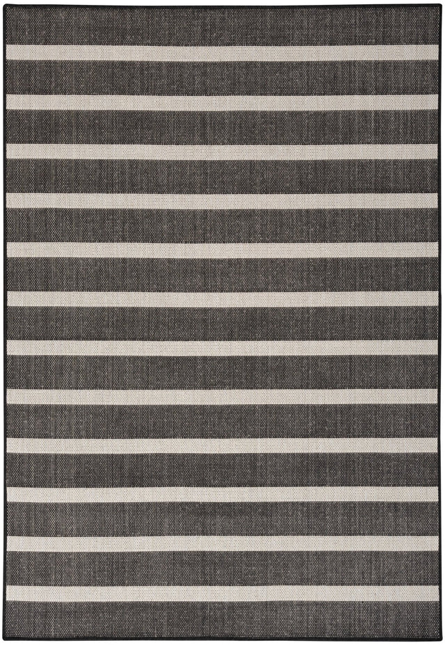 Nourison Positano Pos03 Black Ivory Rug - Nourison - 99446903303