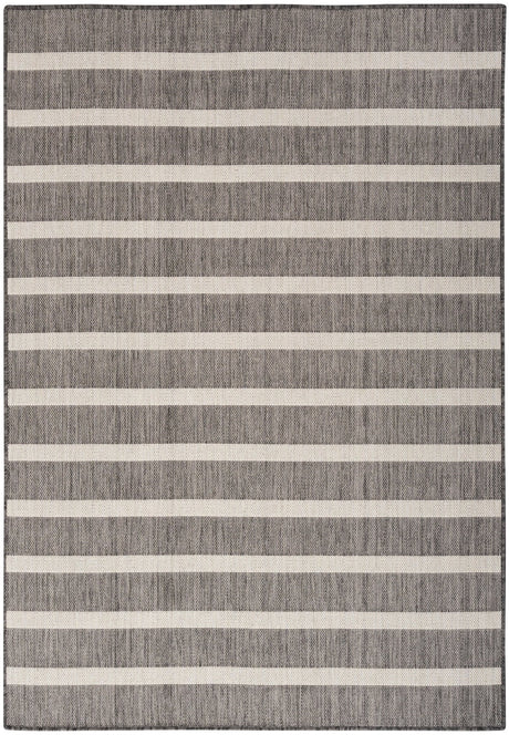 Nourison Positano Pos03 Charcoal Ivory Rug - Nourison - 99446903563