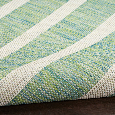 Nourison Positano POS03 Machine Made Blue, Green, Ivory Rug