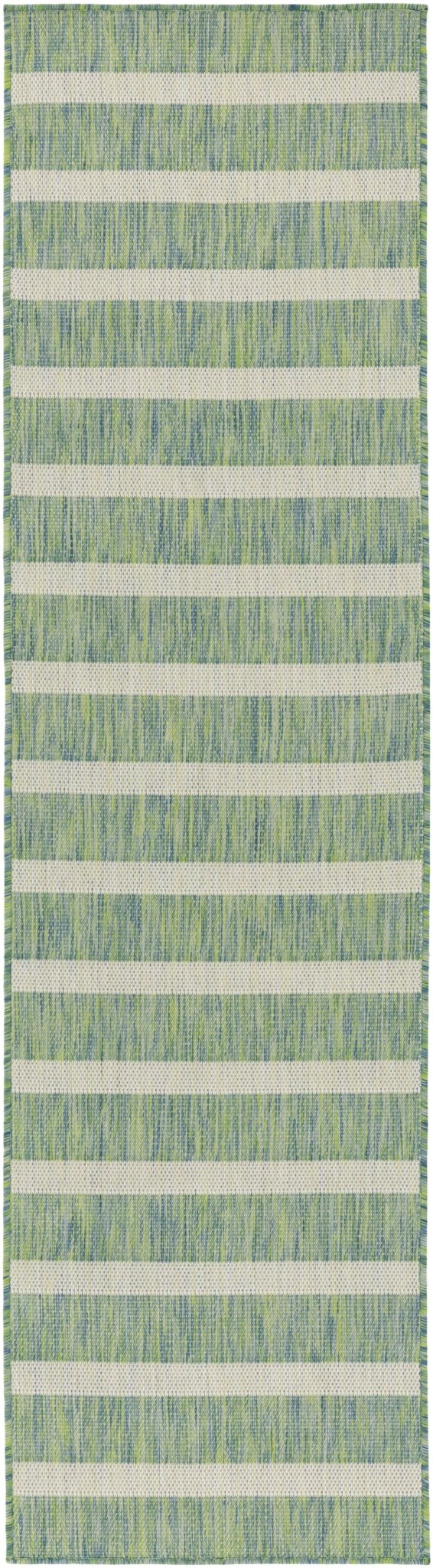 Nourison Positano POS03 Machine Made Blue, Green, Ivory Rug