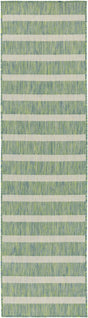 Nourison Positano POS03 Machine Made Blue, Green, Ivory Rug