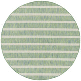 Nourison Positano POS03 Machine Made Blue, Green, Ivory Rug