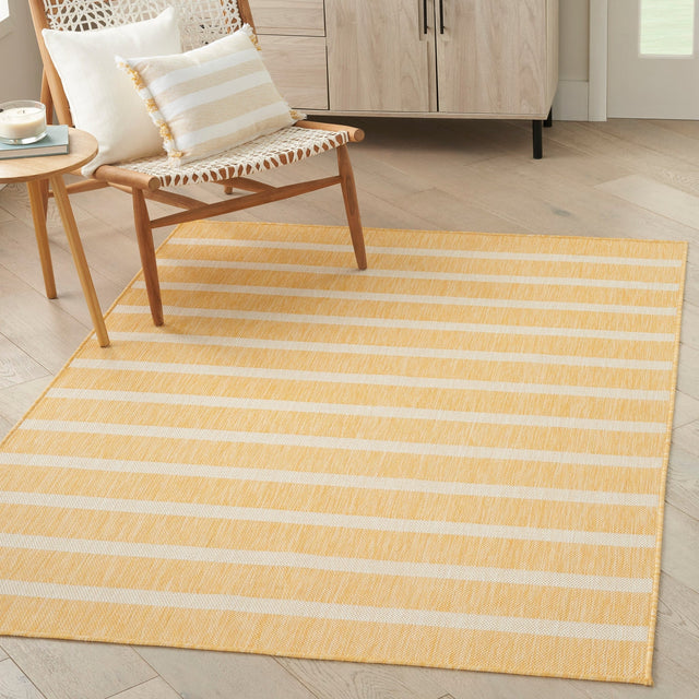 Nourison Positano Pos03 Yellow Ivory Rug - Nourison - 99446903938