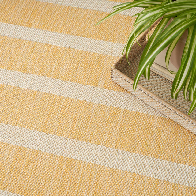 Nourison Positano Pos03 Yellow Ivory Rug - Nourison - 99446903938