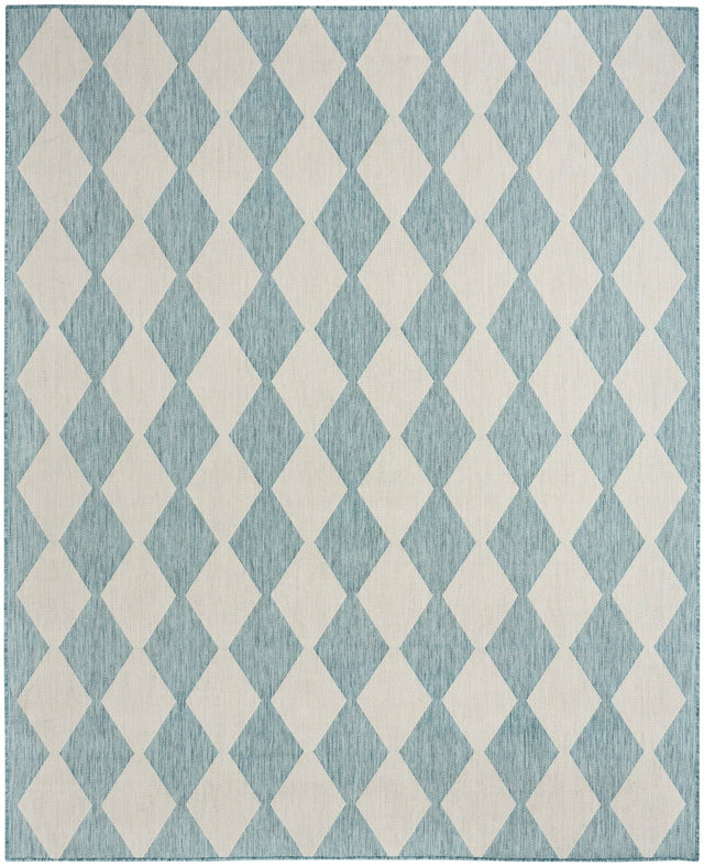 Nourison Positano Pos04 Aqua Rug - Nourison - 99446938237