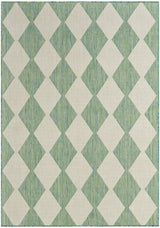 Nourison Positano Pos04 Blue Green Rug - Nourison - 99446938350