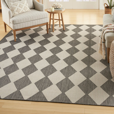 Nourison Positano Pos04 Charcoal Rug - Nourison - 99446937964