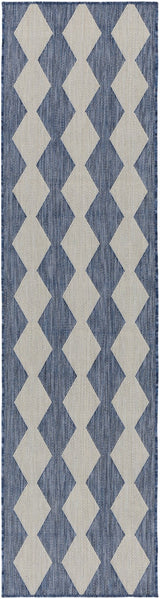 Nourison Positano POS04 Machine Made Navy, Blue Rug