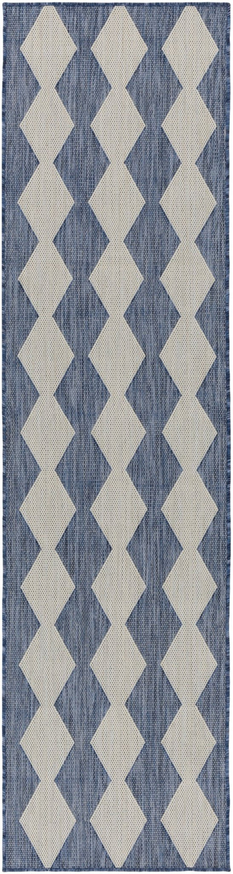 Nourison Positano POS04 Machine Made Navy, Blue Rug