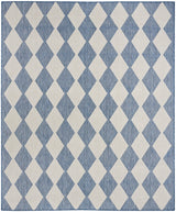 Nourison Positano POS04 Machine Made Navy, Blue Rug