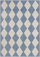 Nourison Positano POS04 Machine Made Navy, Blue Rug